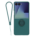 Avizar Coque pour Galaxy Z Flip8 Soft-Touch avec Bague de Support et Dragonne