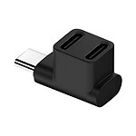 Avizar Mini Répartiteur Double USB-C Coudé 90° Charge 100W 4K 10Gbps
