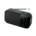 Muse Radio Portable de Poche FM / MW Tuner Analogique avec Prise Casque Noir