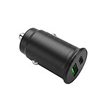 Grab 'N Go Chargeur Voiture Rapide Dual USB-C et USB-A 30W Power Delivery Universel Noir