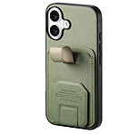 Avizar Coque pour iPhone 17 Effet Tissu avec Support et Porte-Cartes