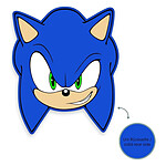 Sonic The Hedgehog - Coussin Tête de Sonic 36 cm Sonic The Hedgehog - Coussin Tête de Sonic 36 cm