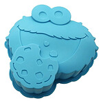 1, Rue Sésame - Moule en silicone Macaron le glouton bleu