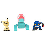 Pokémon - Pack de 3 Figurines Battle Figure Mimiqui, Porygon & Cradopaud Pokémon - Pack de 3 Figurines Battle Figure Mimiqui, Porygon & Cradopaud