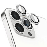 Zanaé Protection Caméra pour iPhone 13 Pro / 13 Pro Max en Verre Trempé et Aluminium Argent