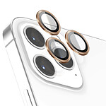 Zanaé Protection Caméra pour iPhone 12 Pro en Verre Trempé et Aluminium Renforcé Dorée
