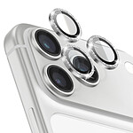Zanaé Protection Caméra pour iPhone 17 Pro à Paillettes en Verre Trempé Résistant Argent Zanaé Protection Caméra pour iPhone 17 Pro à Paillettes en Verre Trempé Résistant Argent