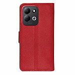 Zanaé Étui Portefeuille pour Xiaomi Redmi 17 Fermeture Magnétique avec Effet Grainé Rouge Zanaé Étui Portefeuille pour Xiaomi Redmi 17 Fermeture Magnétique avec Effet Grainé Rouge