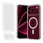 Evetane Coque iPhone 18 Pro Max Antichoc compatible Magsafe + 2 Protections écran et 2 protections Objectif Caméra