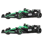 Formule 1 - Pack 2 véhicules Formule 1 Hot Wheels Premium Die-Cast 1/64 KICK Sauber Team Formule 1 - Pack 2 véhicules Formule 1 Hot Wheels Premium Die-Cast 1/64 KICK Sauber Team