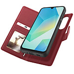 Mayaxess Étui Portefeuille pour Samsung Galaxy A16 Anti-RFID avec Coque Détachable Rouge Mayaxess Étui Portefeuille pour Samsung Galaxy A16 Anti-RFID avec Coque Détachable Rouge