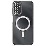 Coque pour Galaxy A14 4G / 5G Compatible MagSafe avec Contour à Strass Noir Coque pour Galaxy A14 4G / 5G Compatible MagSafe avec Contour à Strass Noir