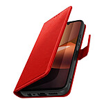 Étui Portefeuille pour Redmi 17C Chesterfield avec Fonction Support Vidéo Rouge Étui Portefeuille pour Redmi 17C Chesterfield avec Fonction Support Vidéo Rouge