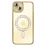 Avizar Coque pour iPhone 15 Plus Compatible MagSafe avec Contour à Strass