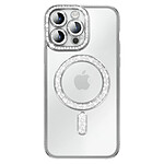 Avizar Coque pour iPhone 14 Pro Max Compatible MagSafe avec Contour à Strass Avizar Coque pour iPhone 14 Pro Max Compatible MagSafe avec Contour à Strass