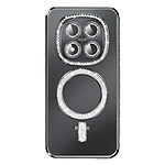 Coque pour Redmi Note 15 Pro 5G Compatible MagSafe avec Contour à Strass Noir Coque pour Redmi Note 15 Pro 5G Compatible MagSafe avec Contour à Strass Noir