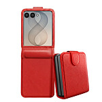 Étui à Clapet pour Galaxy Z Flip 8 Série Chesterfield Effet Cuir Texturé Rouge Étui à Clapet pour Galaxy Z Flip 8 Série Chesterfield Effet Cuir Texturé Rouge