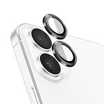 Zanaé Protection Caméra Camera pour iPhone 17 avec Cerclage Aluminium Renforcé Noir / Transparent