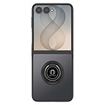 Coque pour Samsung Galaxy Z Flip 8 Anneau Magnétique Rotatif et Support Noir Coque pour Samsung Galaxy Z Flip 8 Anneau Magnétique Rotatif et Support Noir