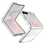 Evetane Coque Samsung Galaxy Z Flip 8 Anti-Chocs avec Bords Renforces en silicone transparente Motif