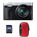 PANASONIC Lumix TZ99 Silver + Sac + Carte SD 16 Go