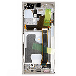 Samsung Écran Complet pour Galaxy S24 Ultra AMOLED avec Châssis Service Pack Blanc