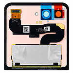 MOTOROLA Écran Externe AMOLED de Remplacement pour Motorola Razr 70 Service Pack Noir