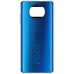 Xiaomi Vitre arrière pour Xiaomi Poco X3 Original Service Pack Bleu