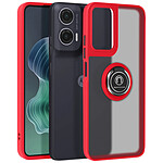 Coque pour Motorola Moto G35 Bague Métallique Support Vidéo Rouge Coque pour Motorola Moto G35 Bague Métallique Support Vidéo Rouge