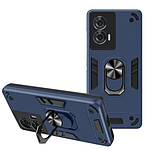 Coque pour Motorola Edge 50 Fusion Anneau Support Antichoc Bleu nuit