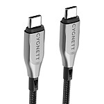 CYGNETT Câble USB-C vers USB-C Armoured Charge 100W et Synchronisation 480 Mbps 2m Noir CYGNETT Câble USB-C vers USB-C Armoured Charge 100W et Synchronisation 480 Mbps 2m Noir
