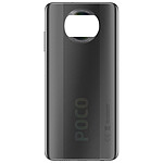 Xiaomi Vitre arrière pour Xiaomi Poco X3 Original Service Pack Gris foncé