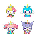 Hello Kitty - Pack 4 figurines POP! Unicorn Outfit Black Friday Bundle 9 cm