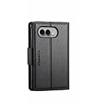 Caseme Étui Portefeuille pour iPhone Duo Effet Cuir avec Support et Anti-RFID Noir