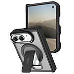 Générique Coque pour iPhone Duo Compatible MagSafe avec Support Béquille Noir