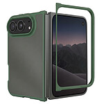 Coque pour iPhone Duo Antichoc avec Dos Rigide Givré et Cadre Souple Renforcé Vert