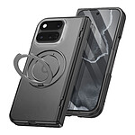Coque pour Google Pixel 11 Pro Fold avec Anneau Kickstand et Verre trempé Noir / Transparent Coque pour Google Pixel 11 Pro Fold avec Anneau Kickstand et Verre trempé Noir / Transparent