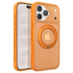 Générique Coque MagSafe pour iPhone 18 Pro avec Dos Translucide et Anneau Rotatif Orange Générique Coque MagSafe pour iPhone 18 Pro avec Dos Translucide et Anneau Rotatif Orange