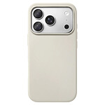 Coque MagSafe pour iPhone 18 Pro en Silicone avec Bords Relevés Beige Coque MagSafe pour iPhone 18 Pro en Silicone avec Bords Relevés Beige