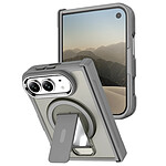Générique Coque pour iPhone Duo Compatible MagSafe avec Support Béquille Gris