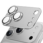 Protection Caméra pour iPhone 18 Pro Max en Verre Trempé avec Cadre Titane Argent Protection Caméra pour iPhone 18 Pro Max en Verre Trempé avec Cadre Titane Argent