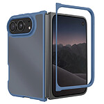 Coque pour iPhone Duo Antichoc avec Dos Rigide Givré et Cadre Souple Renforcé Bleu Coque pour iPhone Duo Antichoc avec Dos Rigide Givré et Cadre Souple Renforcé Bleu
