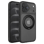 Générique Coque MagSafe pour iPhone 18 Pro avec Dos Translucide et Anneau Rotatif Noir / Transparent Générique Coque MagSafe pour iPhone 18 Pro avec Dos Translucide et Anneau Rotatif Noir / Transparent
