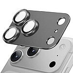 Protection Caméra pour iPhone 18 Pro Max en Verre Trempé avec Cadre Titane Gris foncé Protection Caméra pour iPhone 18 Pro Max en Verre Trempé avec Cadre Titane Gris foncé