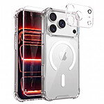 Coque MagSafe pour iPhone 18 Pro Max avec Verre Trempé et Protection Caméra Transparent Coque MagSafe pour iPhone 18 Pro Max avec Verre Trempé et Protection Caméra Transparent