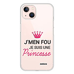 Evetane Coque iPhone 13 silicone transparente Motif Je suis une princesse ultra resistant Evetane Coque iPhone 13 silicone transparente Motif Je suis une princesse ultra resistant