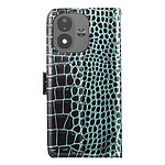 Étui Portefeuille Anti-RFID pour Xiaomi Redmi Note 17 en Cuir Croco Noir / Bleu Étui Portefeuille Anti-RFID pour Xiaomi Redmi Note 17 en Cuir Croco Noir / Bleu