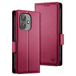 Étui Portefeuille pour Redmi Note 17 Pro Série Smart Book avec Support Bordeaux Étui Portefeuille pour Redmi Note 17 Pro Série Smart Book avec Support Bordeaux