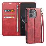 Étui Portefeuille pour Redmi Note 17 Pro Max Vintage avec Support et Dragonne Bordeaux Étui Portefeuille pour Redmi Note 17 Pro Max Vintage avec Support et Dragonne Bordeaux