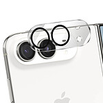 Protection Caméra pour iPhone Duo Série Full Coverage en Verre Trempé 9H Noir / Transparent Protection Caméra pour iPhone Duo Série Full Coverage en Verre Trempé 9H Noir / Transparent